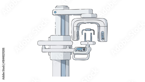 Dental panoramic X-ray machine in modern medical facility  