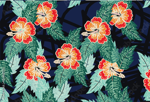 Floral motifs as inspiration for various printing needs, Indonesian Batik