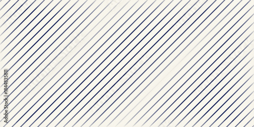 Blue diagonal stripes abstract background. Thin slanting line wallpaper. Seamless pattern with simple classic motif. Digital paper for scrapbook, textile print, page fill.