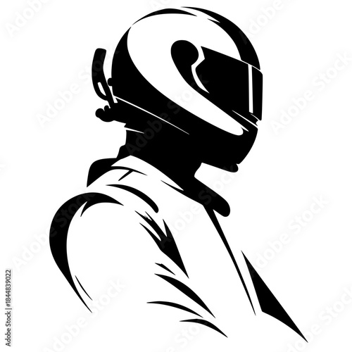 Racer silhouette vector design