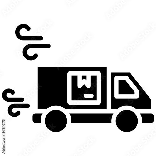 Express Shipping glyph icon