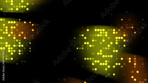 Dark background with glowing yellow dots, ideal for technology, science, abstract concepts, and futuristic designs in graphic design projects.