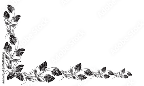 Tulip Flower Sketch Collection. Black and white flower drawings. With attractive black and white lines on a white background. Hand-Drawn Botanical Illustrations for invitations, greeting cards, etc. V