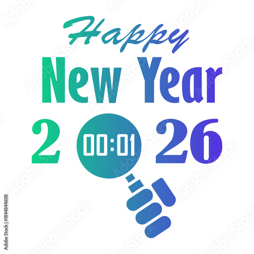 new year Gradient icon