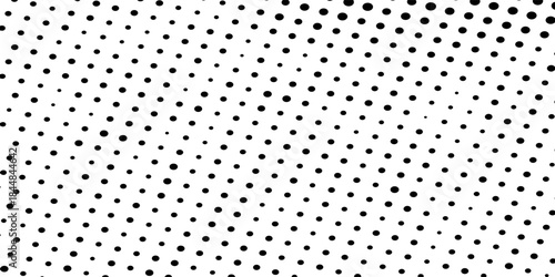 Dot seamless pattern. Subtle fades dots pattern. Halftone faded grid. Small point fadew texture. Digital black fading points isolated on white background for print net design. Vector Eps 10