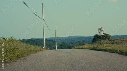 back road in the mountains