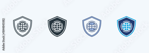 Cybersecurity Multiple Style Icon Collection