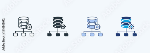 Database Multiple Style Icon Collection