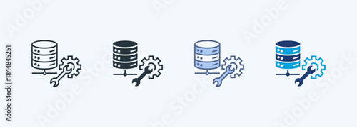 Server Maintenance Multiple Style Icon Collection