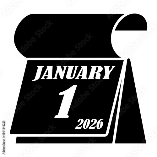new year Solid icon