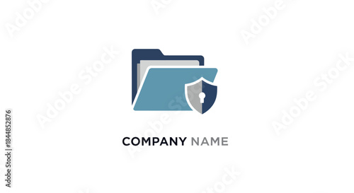 Secure Folder Logo - Data Protection and Confidentiality Symbol.