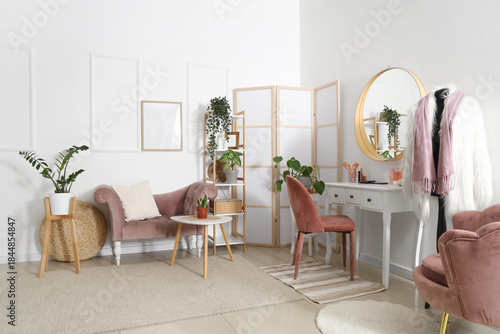Stylish interior of light r...