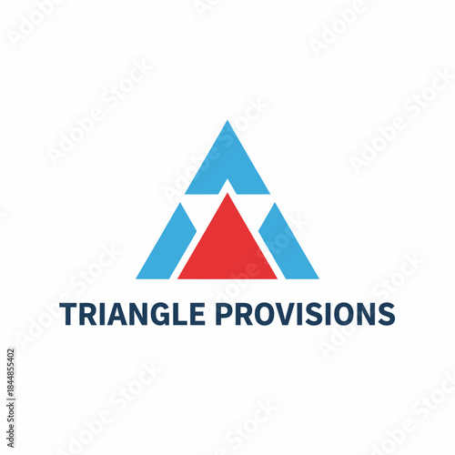 Triangle Provisions Abstract Geometric Logo