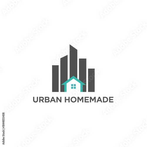 Urban Homemade Cityscape Real Estate Logo