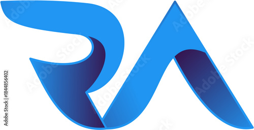 Modern Ra letter logo