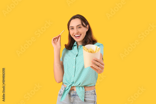 Beautiful young woman with ...