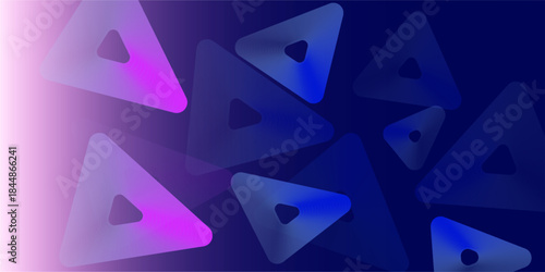 Colorful Abstract geometric shape background vector. Purple Polygonal geometric design background vector