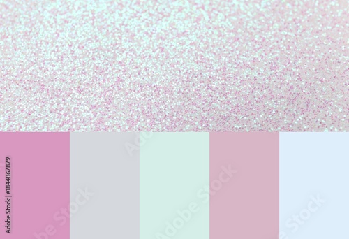 Sparkling silver glitter. D...