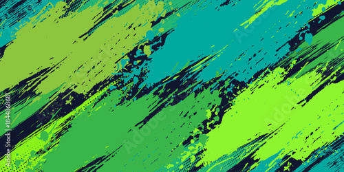 Modern and spectacular abstract green grunge sports background design. eps 10
