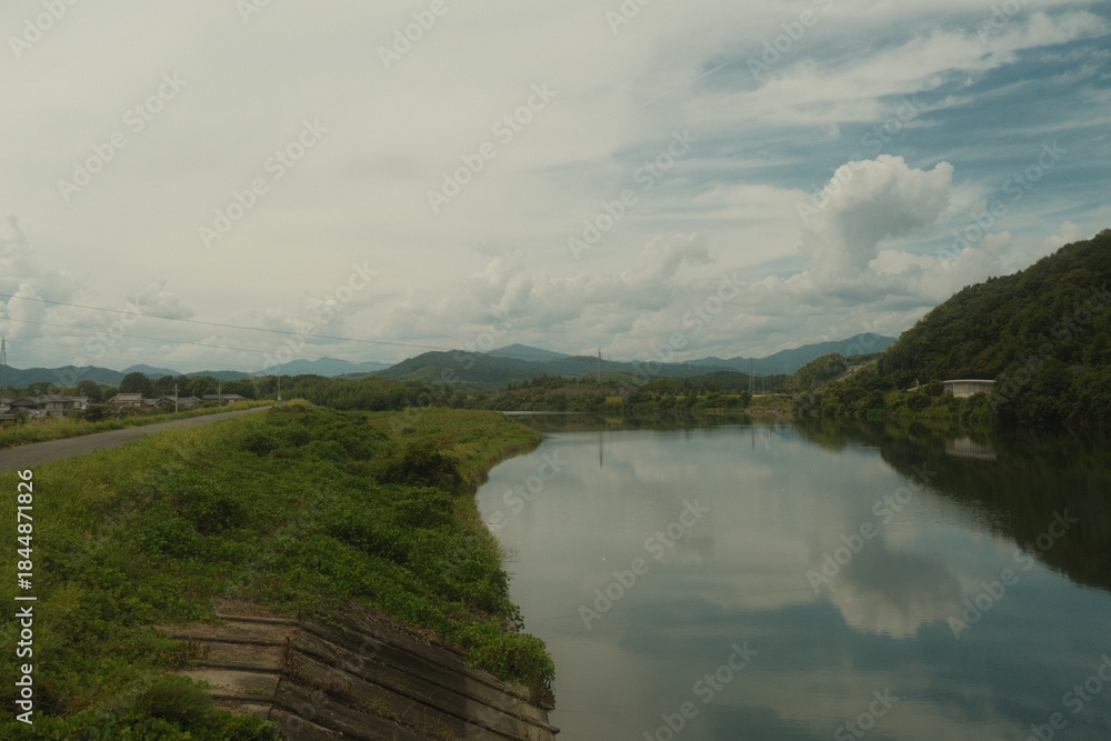 Obraz premium rural river