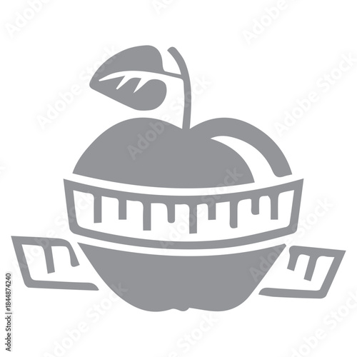 Dietary Health Apple Symbol