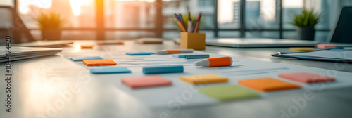 table setting in a office