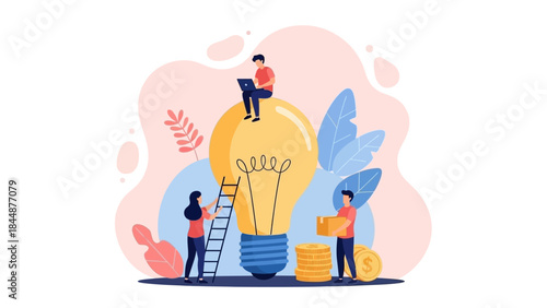 People Working Together on Creative Ideas.