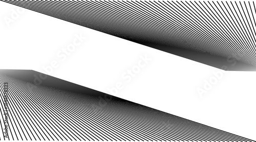 White black color. Linear background. Design elements. Poligonal lines. Protective layer for banknotes, certificates template. Vector Vector lines of different thicknesses from thin to thick EPS 10