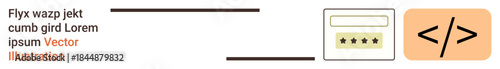 Cybersecurity, software development, user authentication, coding, data protection, login systems. A password field and coding symbol security and programming. Cybersecurity and coding concept