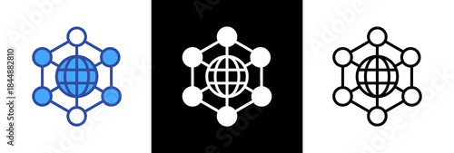 Network threestyle icon