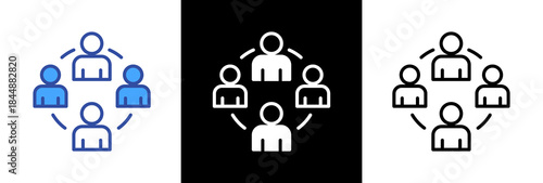 Stakeholder threestyle icon