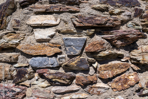Rustic Stone and Mortar Texture of Wildrose Kilns Wall, Death Valley National Park