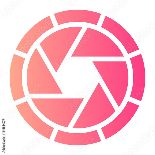 aperture gradient icon