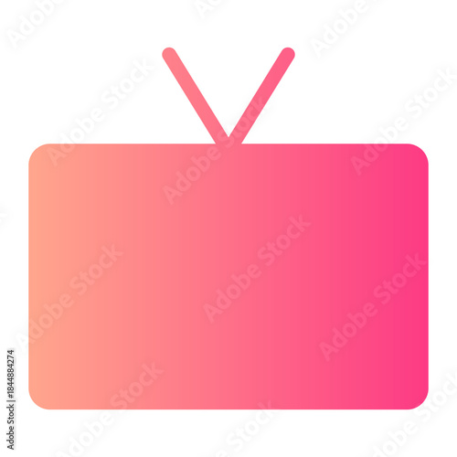 smart tv gradient icon