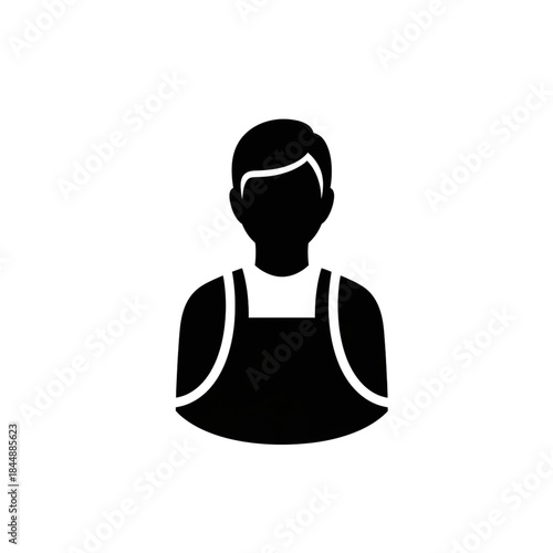 【Lifestyle Icons – Transport】Worker silhouette icon for job and service design｜作業者のシルエットアイコン 仕事・サービス用