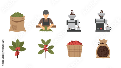 Healthy living scene with fresh produce, meditation, and assorted foods.