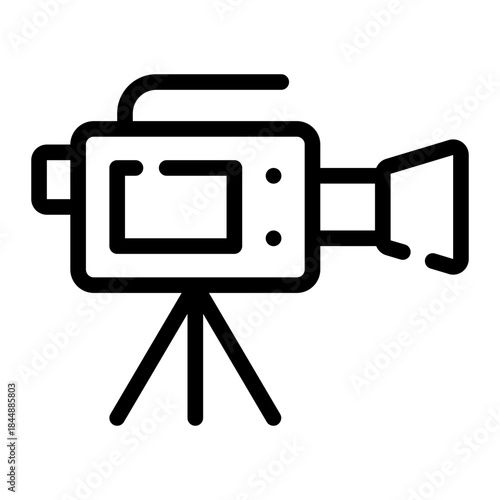 photographic film line icon