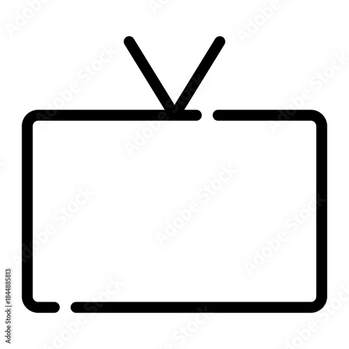 smart tv line icon