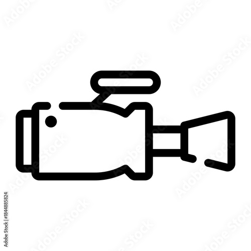 video camera line icon