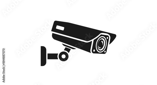 Security Camera Surveillance System Icon for Safety and Protection.