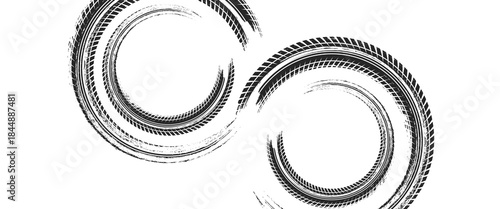 Tire tread marks, wheel textures, tire marks - car racing, motocross, drift, rally, off-road and others.
