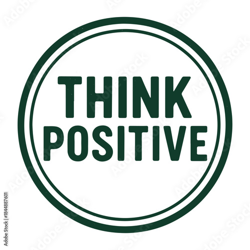 think positive icon logo seal vector on white background
Vector stamp icon