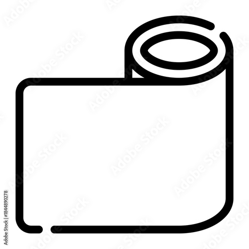 plastic film line icon