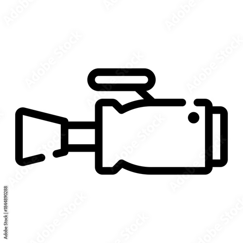 video camera line icon