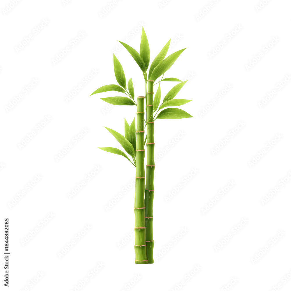 Obraz premium Bamboo green plant leaf stalk nature growth tropical eco fresh bamboo green plant leaf stalk nature growth tropical eco fresh graphic transparent background with vivid spring foliage and minimal