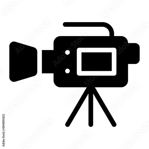 photographic film glyph icon