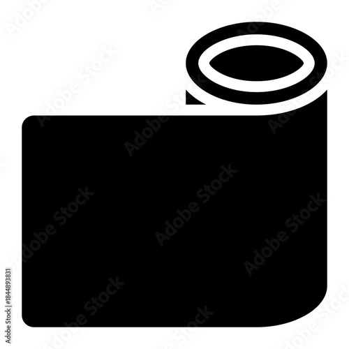 plastic film glyph icon