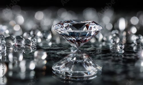 A diamond is on top of a pile of diamonds