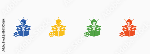 Product Development Icon Set Multiple Color Style Element For Design