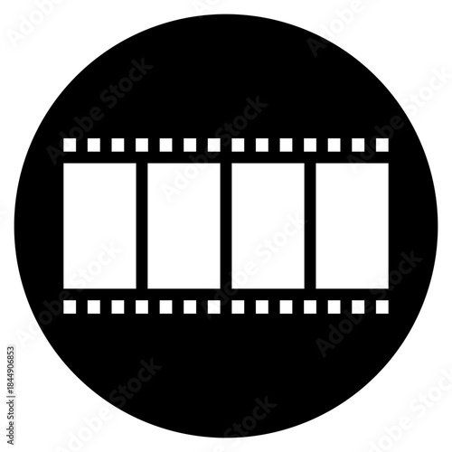 film strip glyph icon
